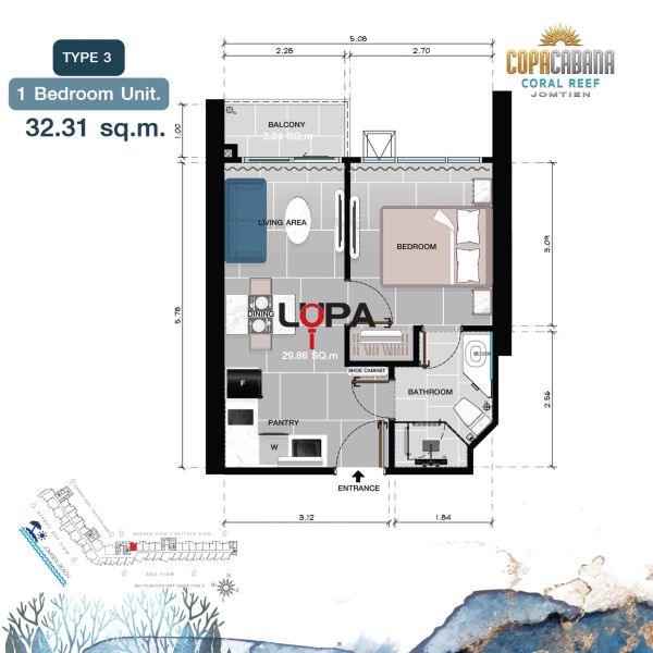 apartmány v komplexe COPACABANA v Thajsku