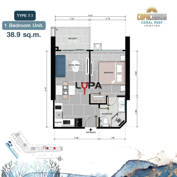 apartmány v komplexe COPACABANA v Thajsku